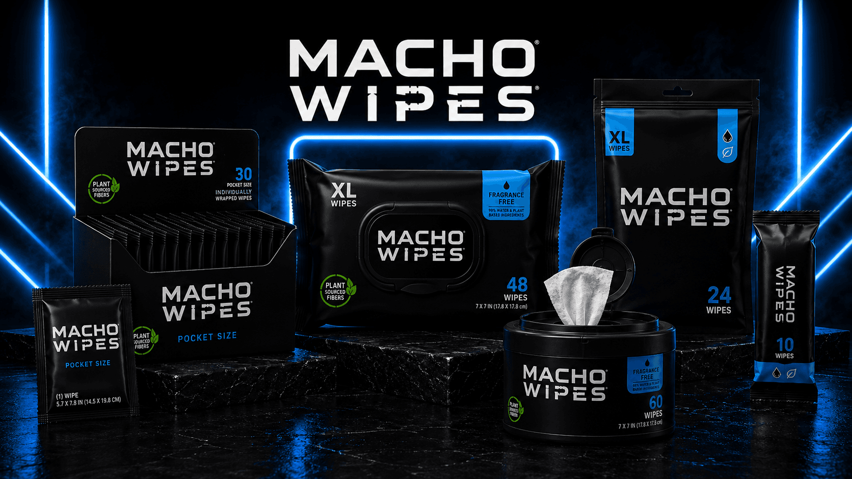 Macho Wipes — línea de productos